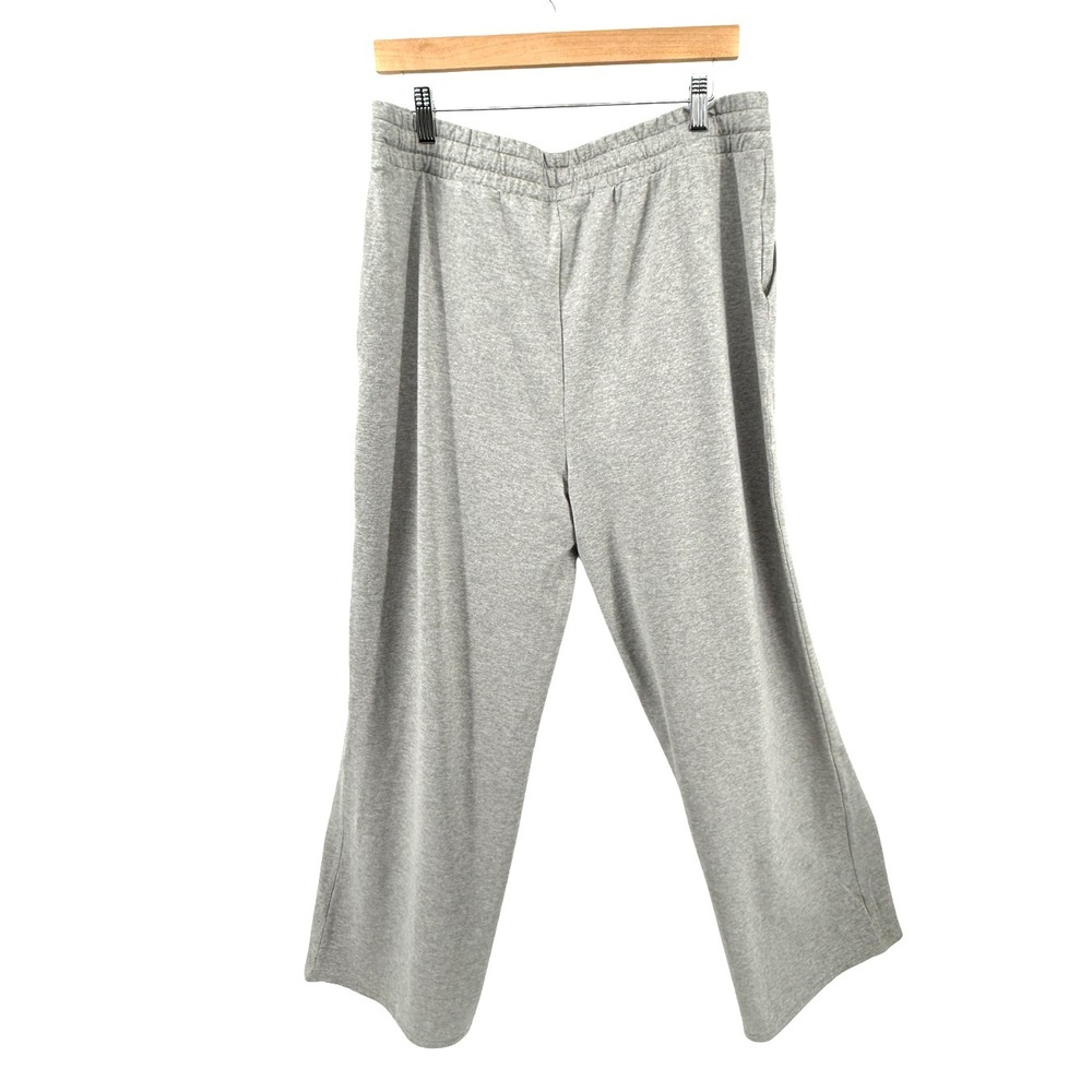 Vuori Halo Essential Wideleg Pant Long XL Pale Grey Heather Lounge Yoga‎ NWOT - Picture 2 of 9